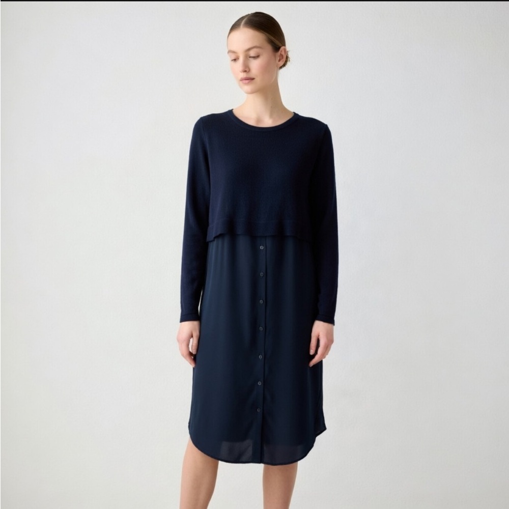 COS Wool & Sweater Shirt Dress / Tunic